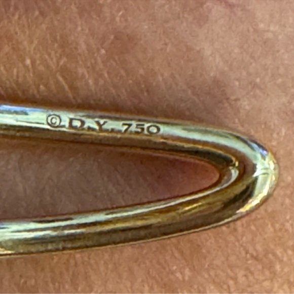 David Yurman supernova cuff bracelet with diamond in 18 k gold size M - Picture 13 of 16